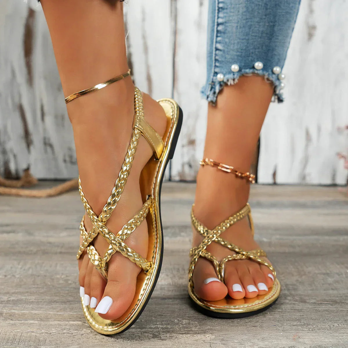 Sofia - Luxe Braided Sandals