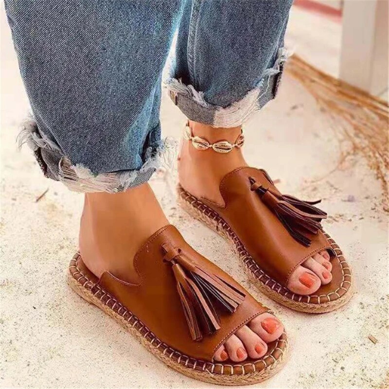 Aurora - Boho Tassel Sandals