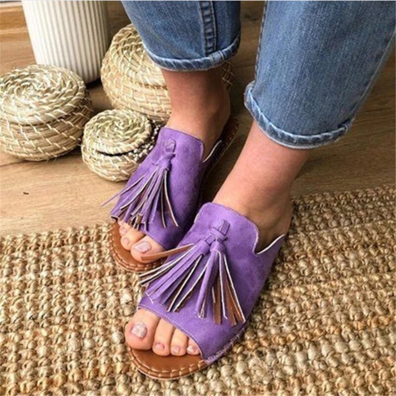 Aurora - Boho Tassel Sandals