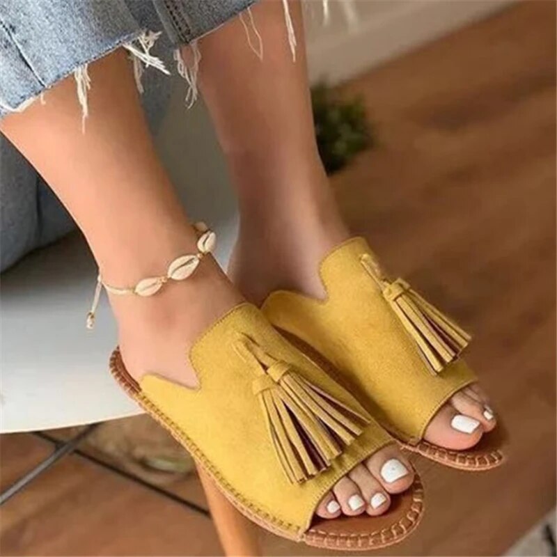 Aurora - Boho Tassel Sandals