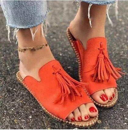 Aurora - Boho Tassel Sandals