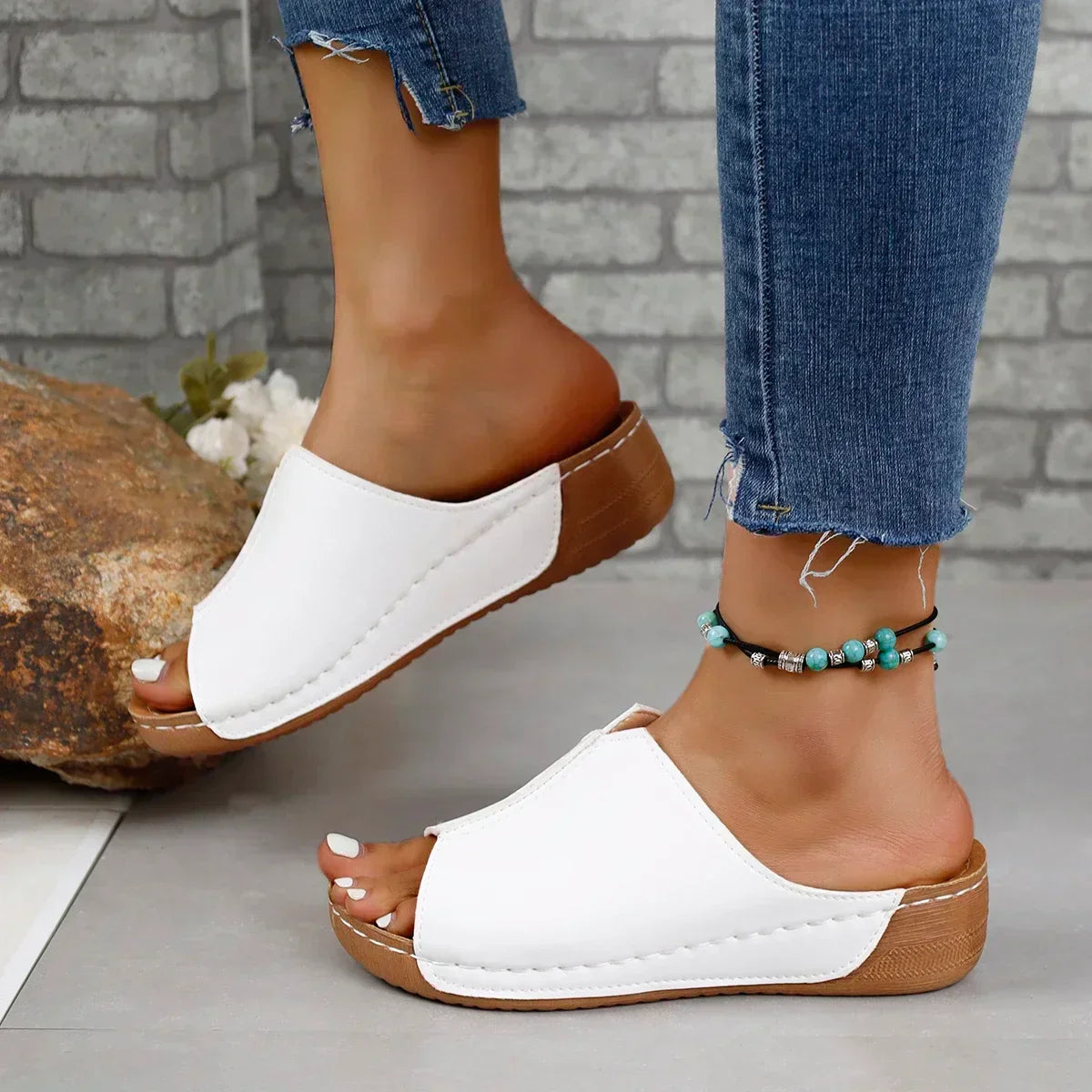 Sara - Elegant Slip-On Wedges