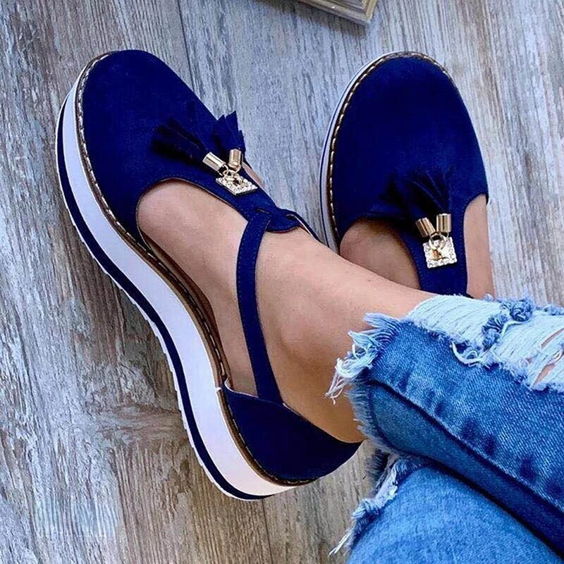 Melody - Tassel Platform Flats