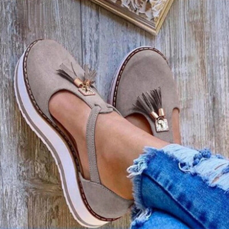 Melody - Tassel Platform Flats