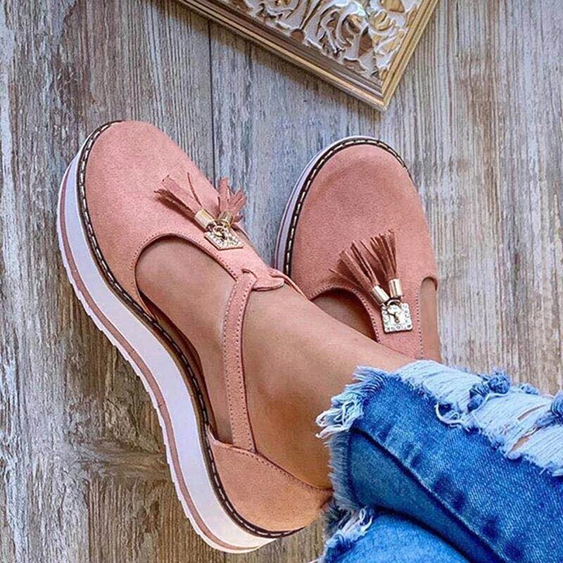 Melody - Tassel Platform Flats