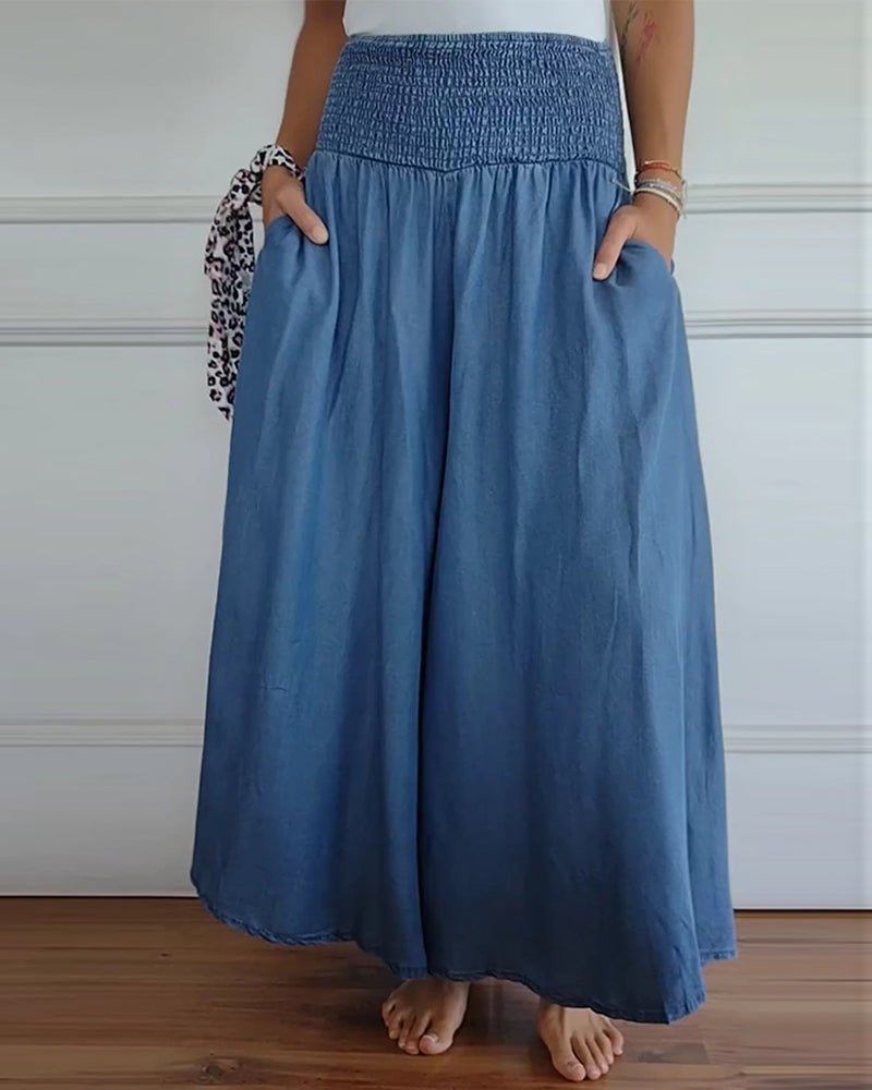 SERENA - Chic High-Waisted Wide-Leg Women's Pants