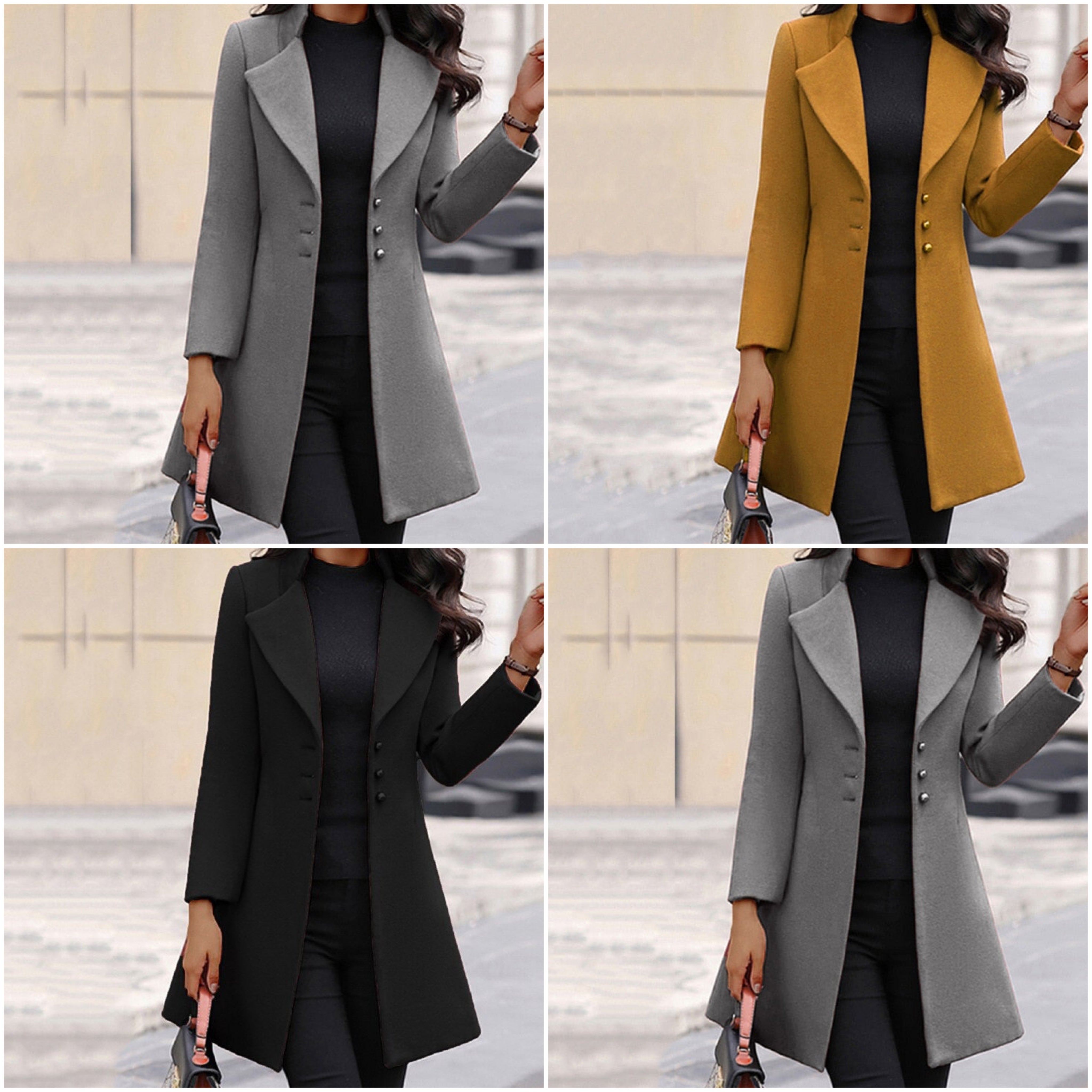 Bonnie - Sleek Buttoned Coat