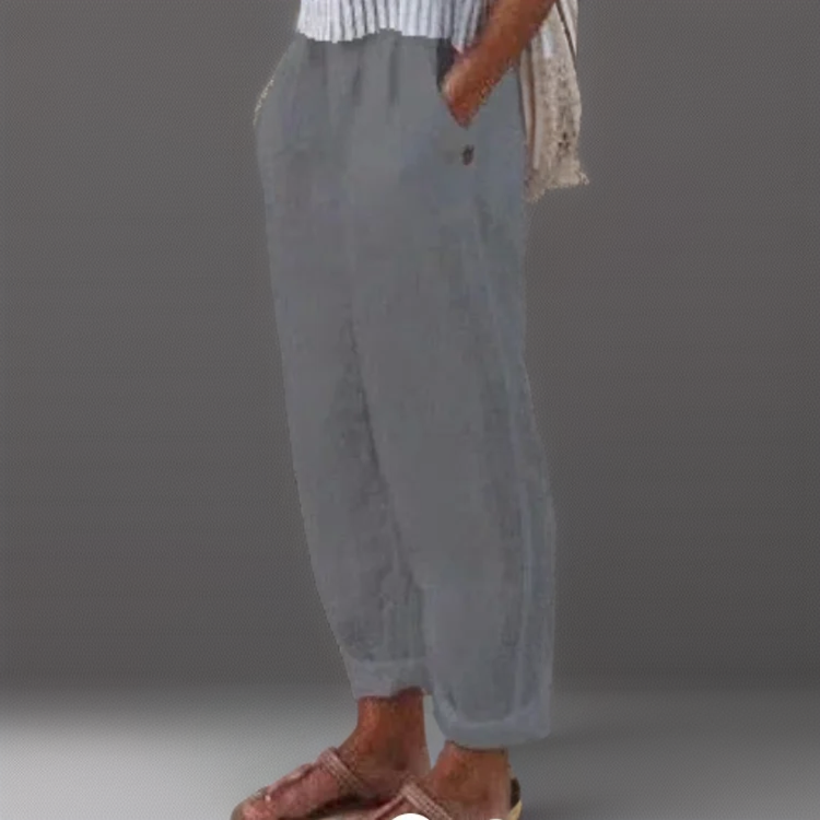 Diana - Loose pants made of cotton and linen