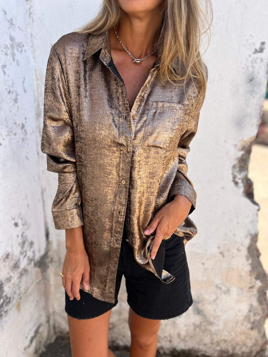 Ava - Chic Shimmer Shirt