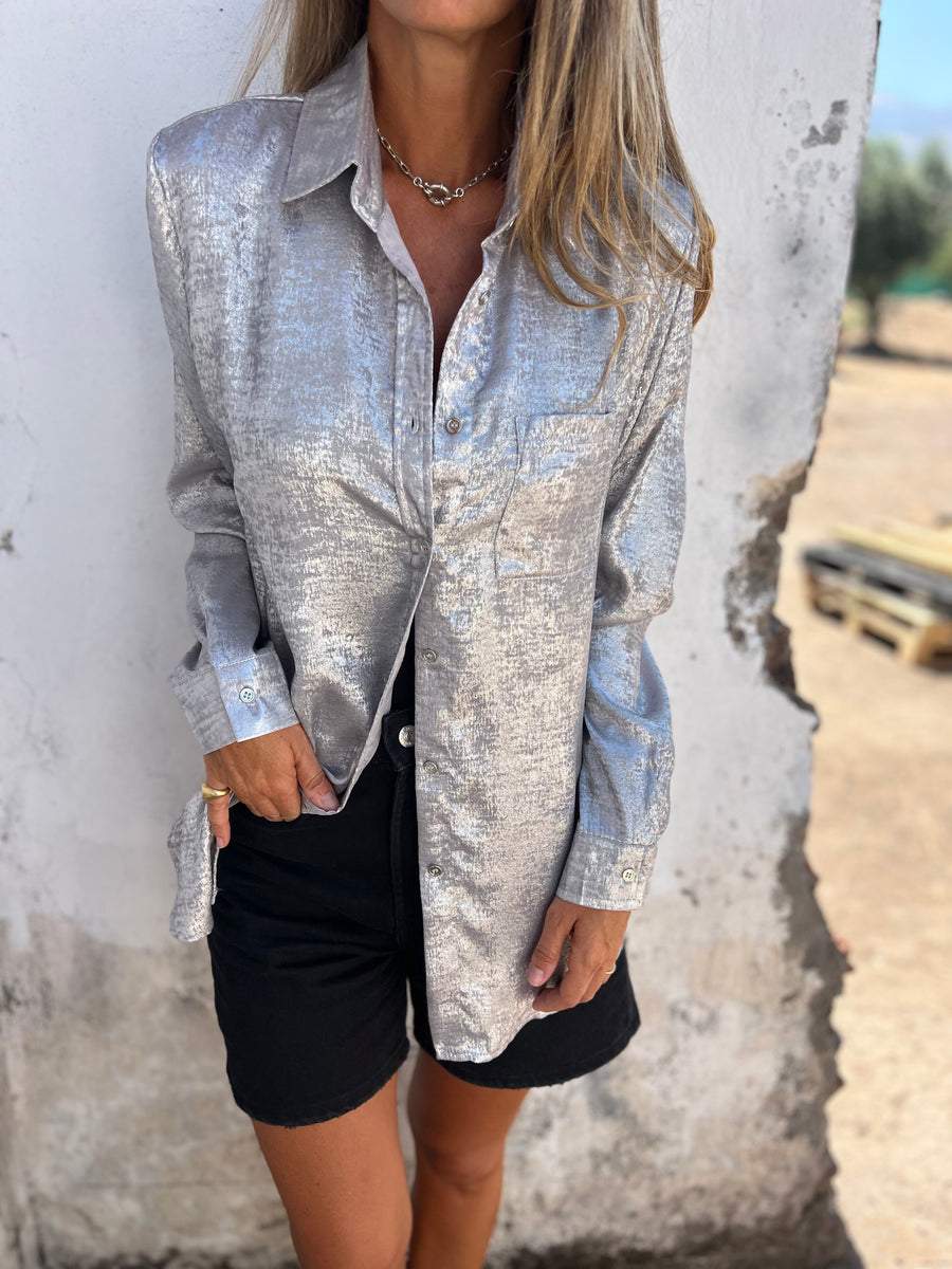 Ava - Chic Shimmer Shirt