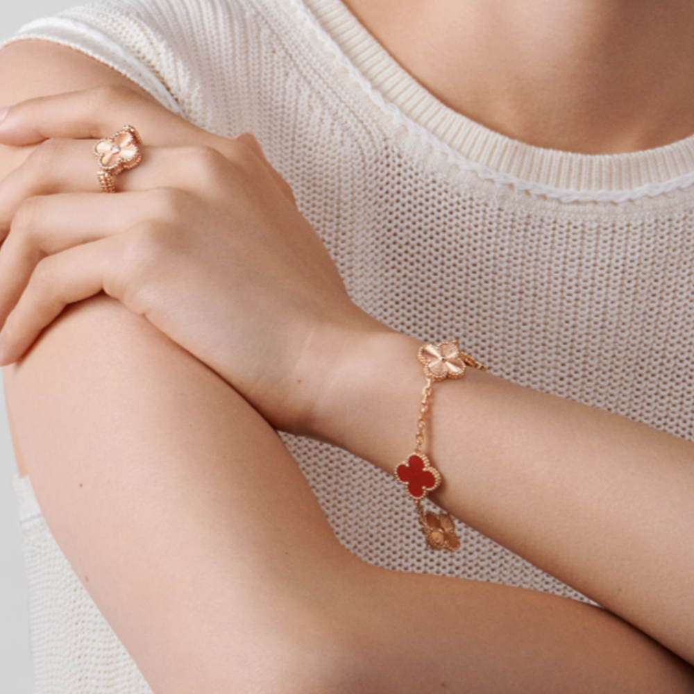 Clover Bracelet | Red Rose Gold