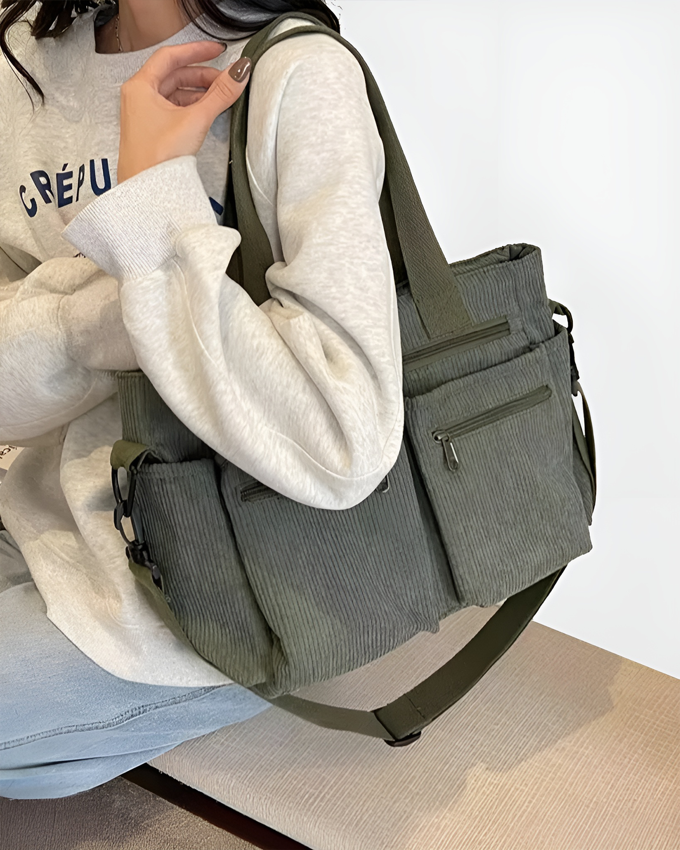 Modern Cord Carryall