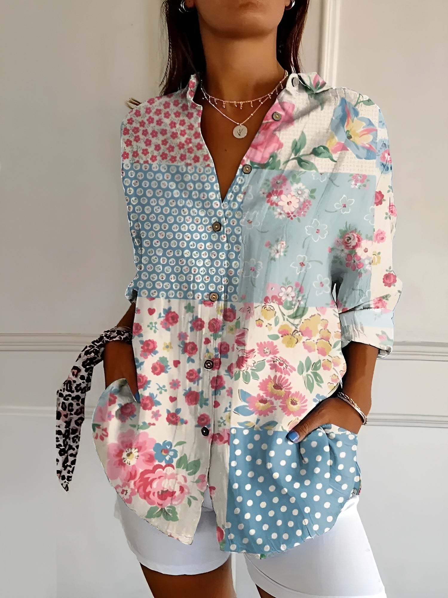 Florence - Printed Button-Up Shirt