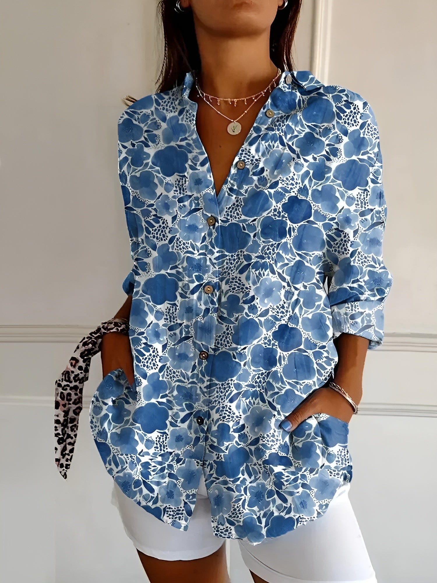 Florence - Printed Button-Up Shirt